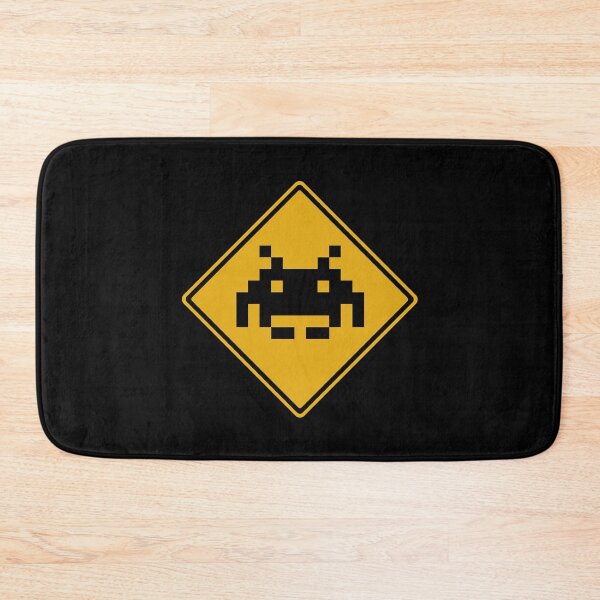 Item preview, Pixelised Invader 01 Silhouette Road Sign designed and sold by Dalekboy.