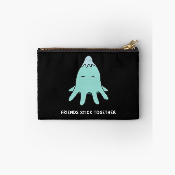 Item preview, Friends Stick Together - Light Teal on Black designed and sold by ImperfectLife.