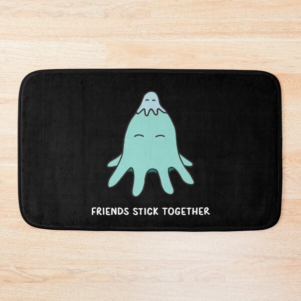 Item preview, Friends Stick Together - Light Teal on Black designed and sold by ImperfectLife.