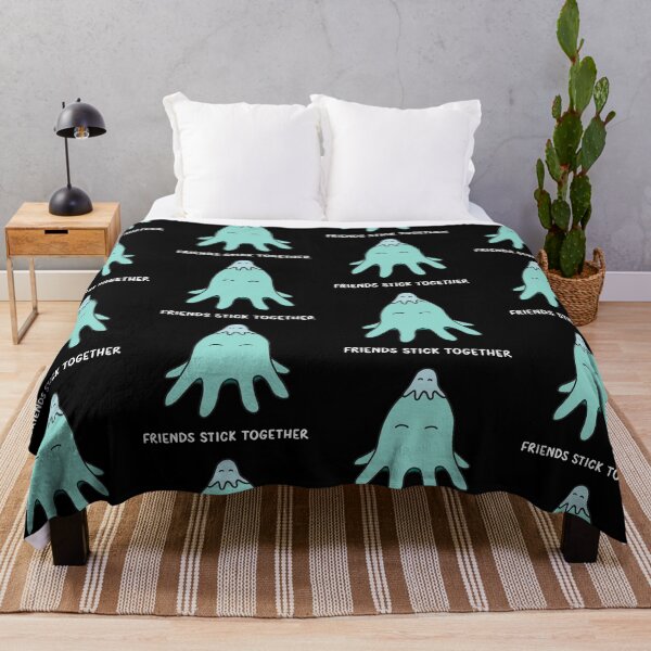 Item preview, Friends Stick Together - Light Teal on Black designed and sold by ImperfectLife.