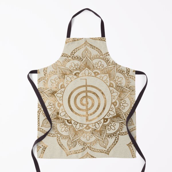 Item preview, Cho Ku Rei - pastel gold lotus mandala designed and sold by Nartissima.