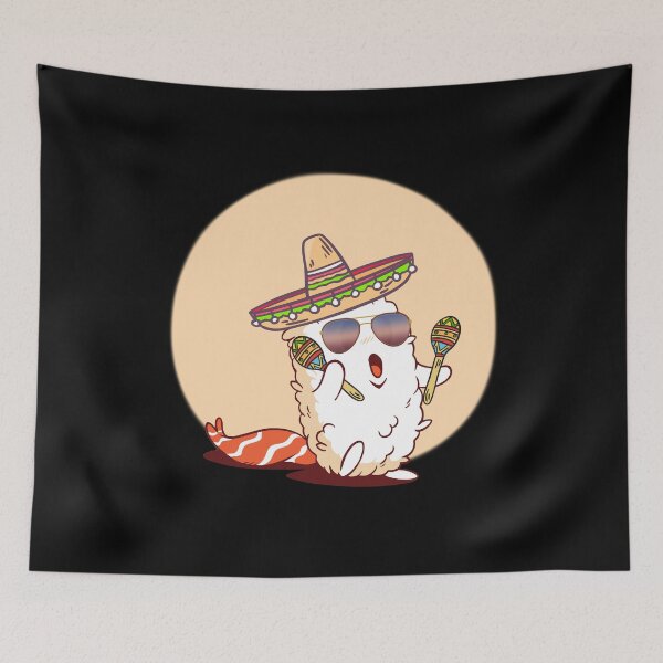 Item preview, Mexican sushi food sombrero music mariachi designed and sold by Dsigns.