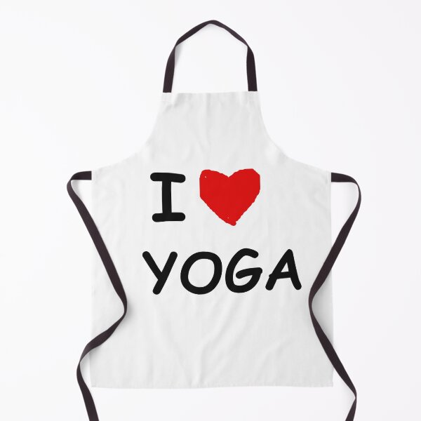 Item preview, I love yoga - simple yoga tshirt on white background with heart,.  designed and sold by helkav.