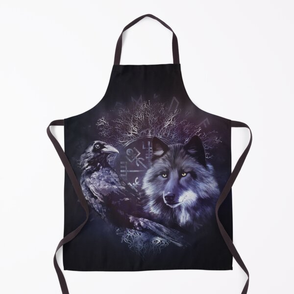 Item preview, Raven and Wolf - Vegvisir and Tree of life designed and sold by Nartissima.