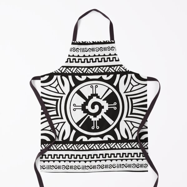 Item preview, Hunab Ku Mayan symbol black and white #2 designed and sold by Nartissima.
