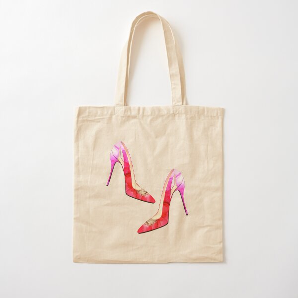 The lovely red shoe Cotton Tote Bag