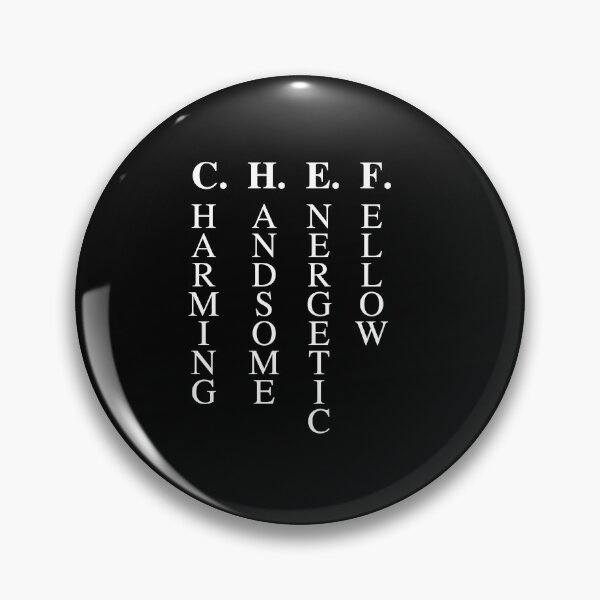 Item preview, Charming Handsome Energetic Fellow - CHEF Gift Tee designed and sold by Michael Schmidt.