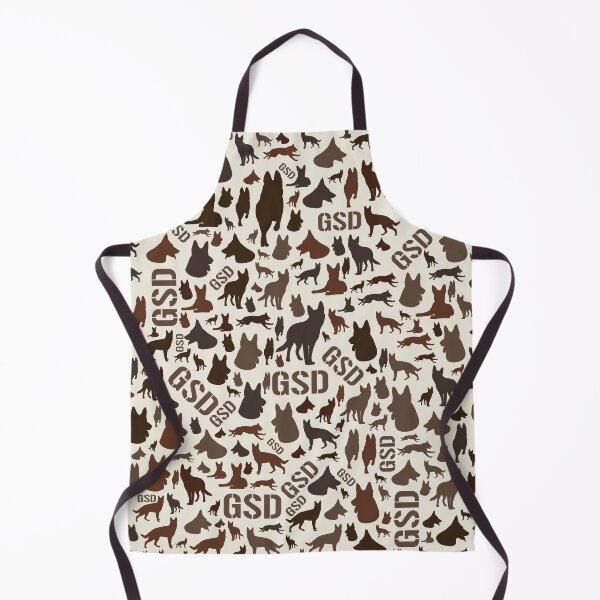 Item preview, German Shepherd Dog Silhouette Pattern designed and sold by k9printart.
