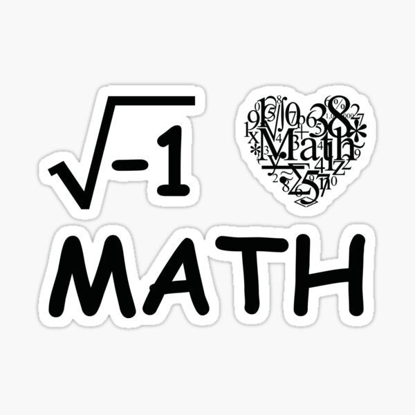 I Love Math Sticker