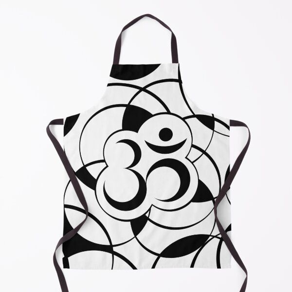 Item preview, Geometric Om Symbol Black and White designed and sold by Nartissima.