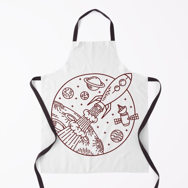 Item preview, Rocket adventure line illustration designed and sold by teenlabel.