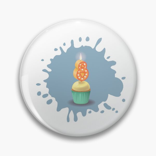 Item preview, Happy 8 birthday number 8 muffin eight years birthday card designed and sold by Urosek.