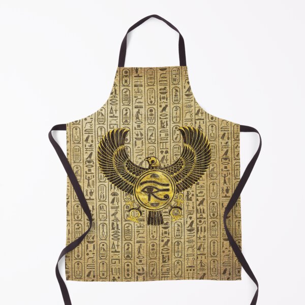 Item preview, Egyptian Eye of Horus - Wadjet Gold and Wood designed and sold by Nartissima.