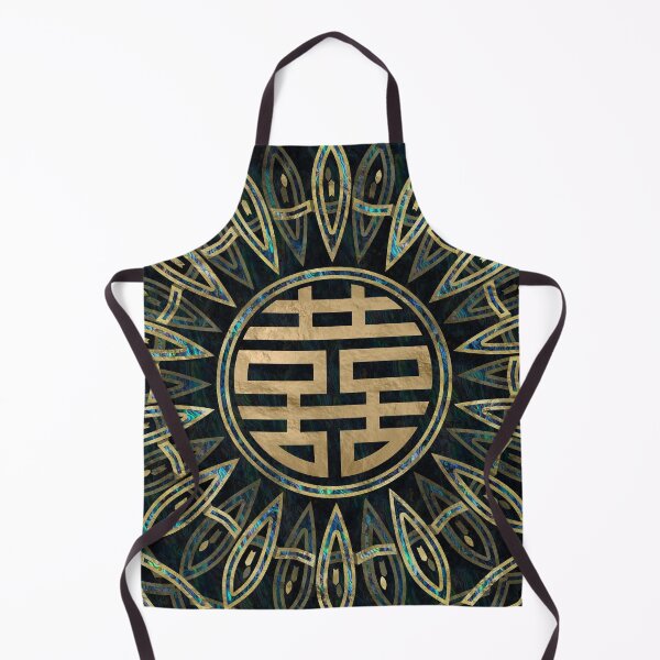 Item preview, Double Happiness Symbol Gold and Abalone designed and sold by Nartissima.