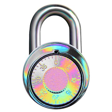 Artwork thumbnail, Teal Combination Lock by dinaaaaaah