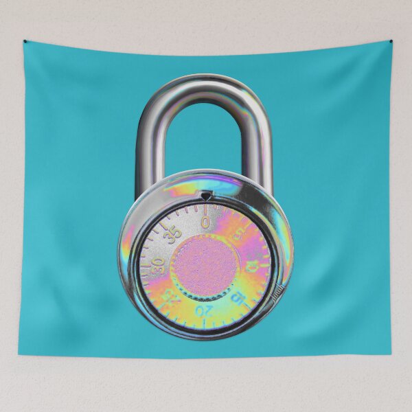 Item preview, Teal Combination Lock designed and sold by dinaaaaaah.