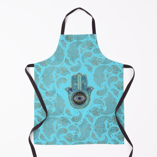 Item preview, Hamsa Hand - Hand of Fatima with paisley background designed and sold by Nartissima.