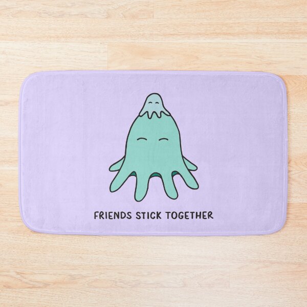 Item preview, Friends Stick Together - Light Teal on Lilac designed and sold by ImperfectLife.