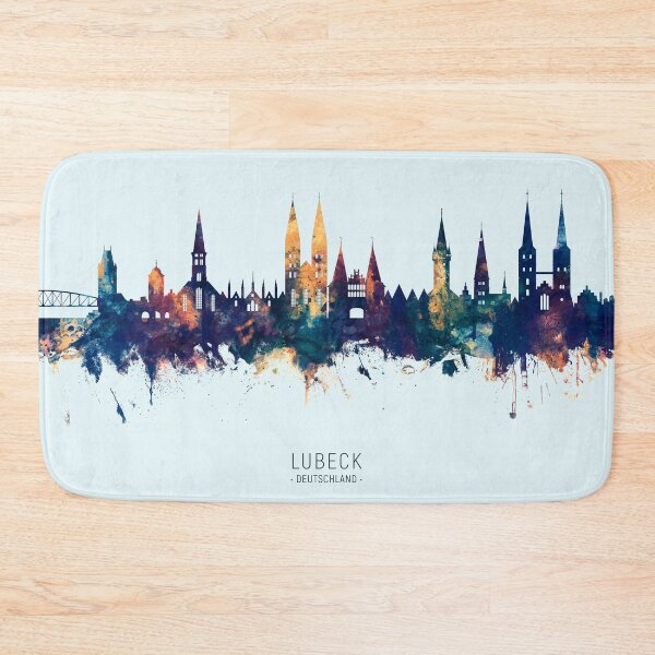 Item preview, Lubeck Germany Skyline designed and sold by ArtPrints.