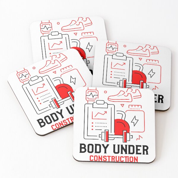 Item preview, Body Under Construction Workout Theme Print designed and sold by SanZal.
