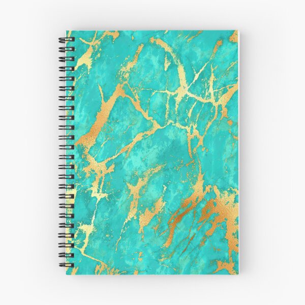 Item preview, Turquoise And Gold Malachite Faux Marble  designed and sold by MysticMarble.