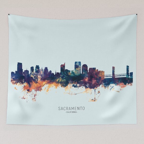Item preview, Sacramento California Skyline designed and sold by ArtPrints.