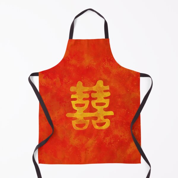 Item preview, Double Happiness Symbol on red painted texture designed and sold by Nartissima.