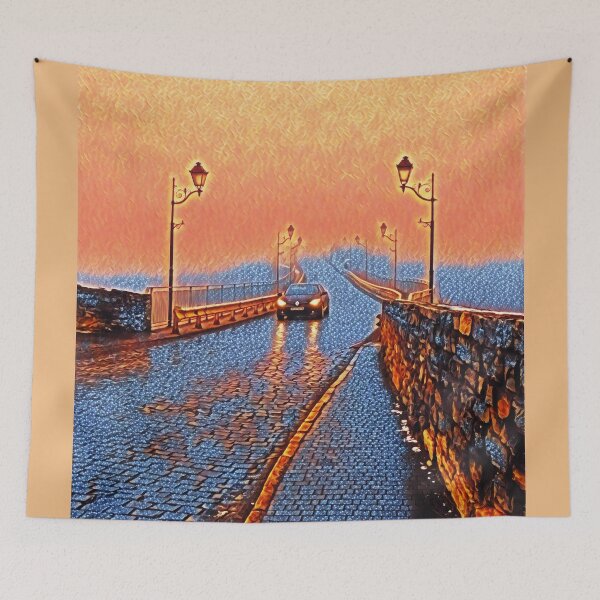 Item preview, Misty bridge leading to nowhere designed and sold by helenkaiy.