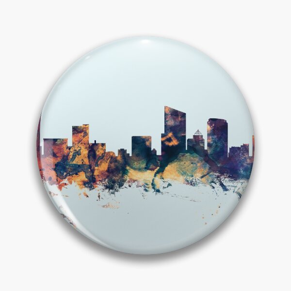 Item preview, Grand Rapids Michigan Skyline designed and sold by ArtPrints.