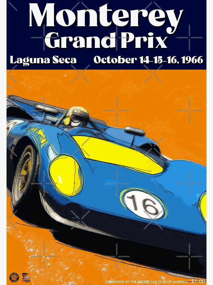 Discover 1966 Can-Am - Laguna Seca Premium Matte Vertical Poster