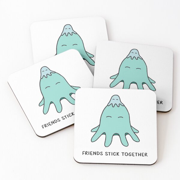 Item preview, Friends Stick Together - Light Teal on White designed and sold by ImperfectLife.