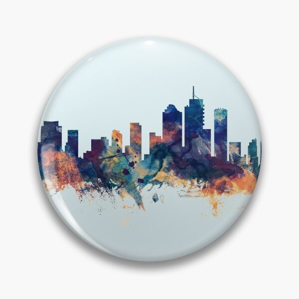 Artikelvorschau, Brisbane Australia Skyline entworfen und verkauft von ArtPrints.