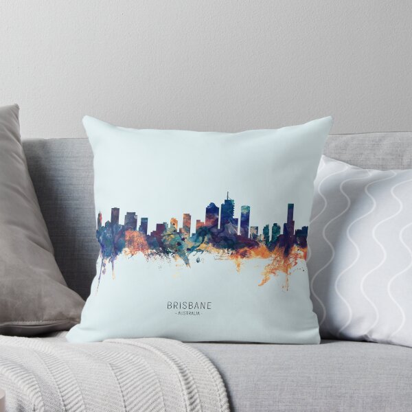 Item preview, Brisbane Australia Skyline designed and sold by ArtPrints.