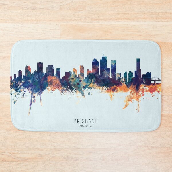 Artikelvorschau, Brisbane Australia Skyline entworfen und verkauft von ArtPrints.