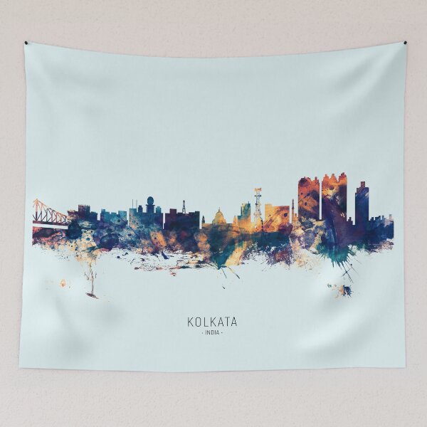 Item preview, Kolkata (Calcutta) India Skyline designed and sold by ArtPrints.