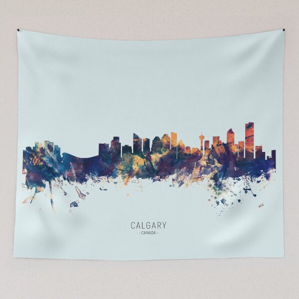 Item preview, Calgary Canada Skyline designed and sold by ArtPrints.