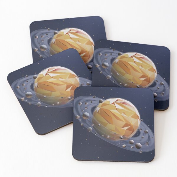 Item preview, Saturn in Low Poly Style designed and sold by Pelopoly.