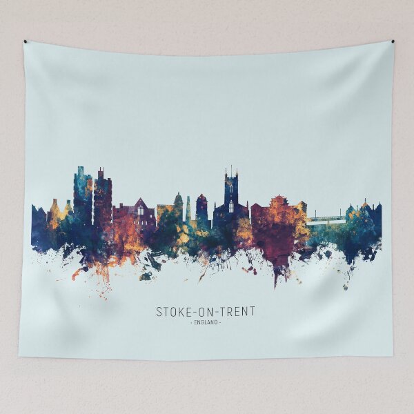 Item preview, Stoke-on-Trent England Skyline designed and sold by ArtPrints.