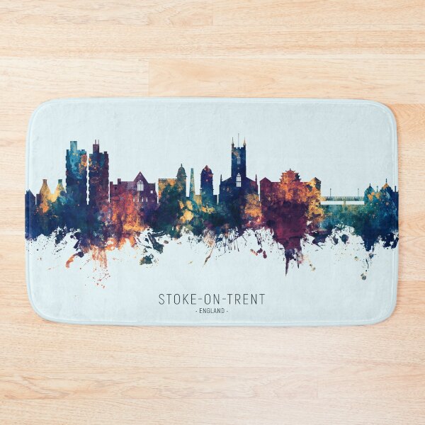 Item preview, Stoke-on-Trent England Skyline designed and sold by ArtPrints.