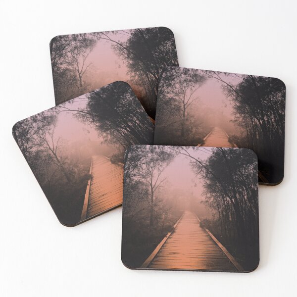 Adventure at Sunrise, melancholy mist Coasters (Set of 4)