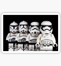 Evolution of a stormtrooper Sticker