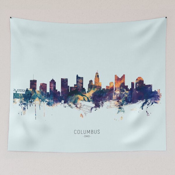 Item preview, Columbus Ohio Skyline designed and sold by ArtPrints.