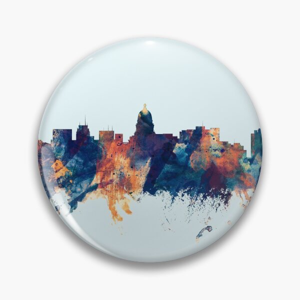 Artikelvorschau, Madison Wisconsin Skyline entworfen und verkauft von ArtPrints.