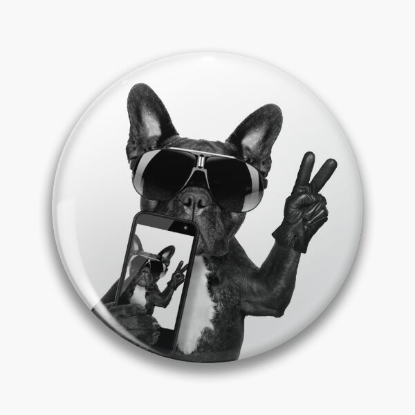 Item preview, Cool French Bulldog Takes Selfie - Funny Frenchie designed and sold by Borislav Shekerdzhiyski.