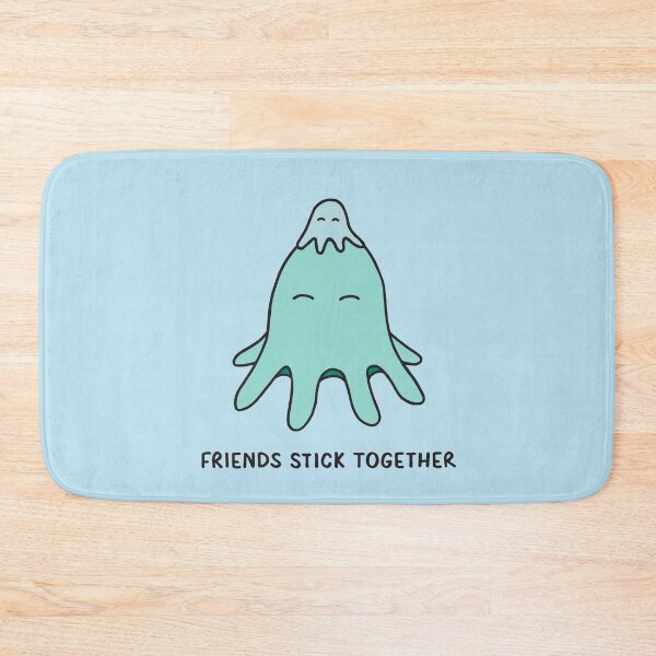 Item preview, Friends Stick Together - Light Teal on Powder Blue designed and sold by ImperfectLife.
