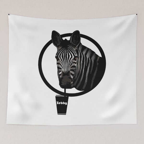 Item preview, Zebra drinking designed and sold by mabhanzi.