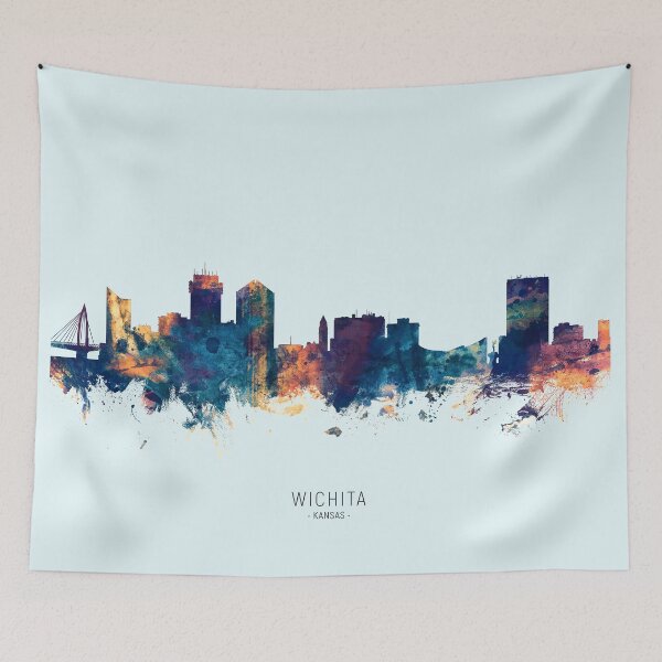 Item preview, Wichita Kansas Skyline designed and sold by ArtPrints.