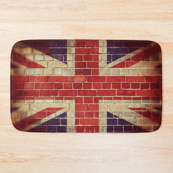 Item preview, Vintage UK flag on a brick wall designed and sold by steveball.