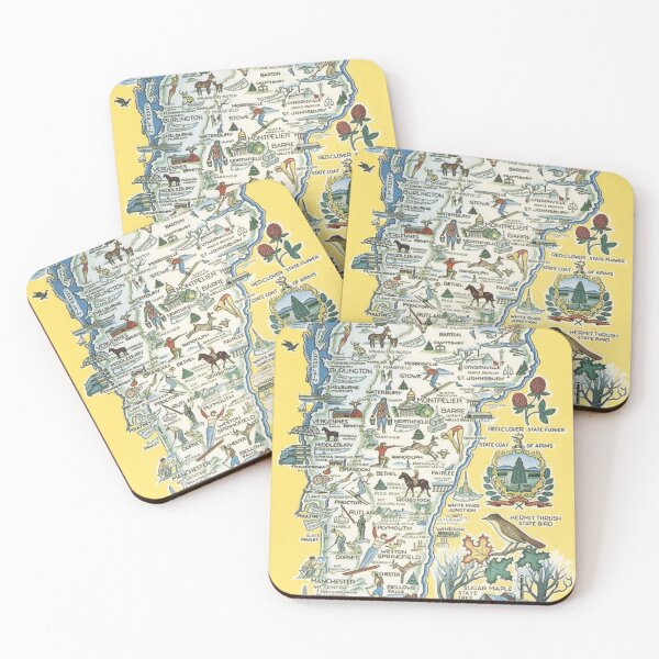 Item preview, vermont maps designed and sold by caitlincable.