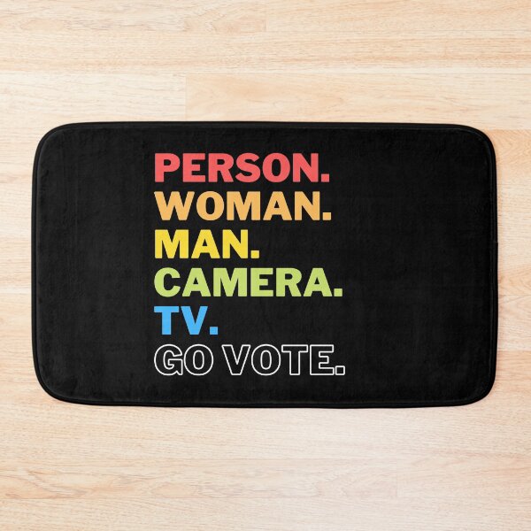 Item preview, Person Woman Man Camera Tv Go Vote designed and sold by JustCreativity.